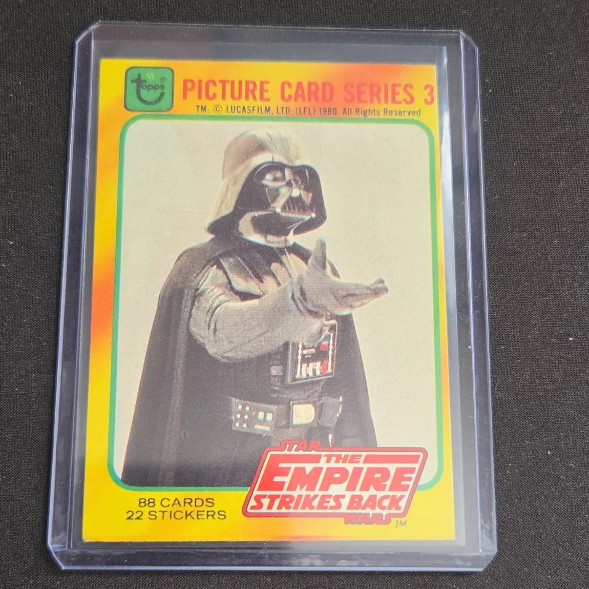 1980 Topps Empire Strikes Back Darth Vader card