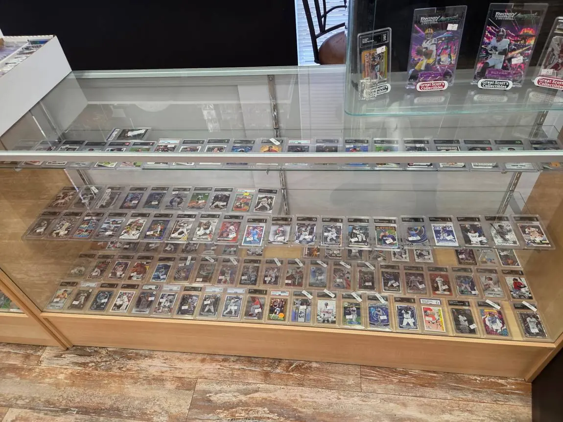 Case full of graded baseball cards