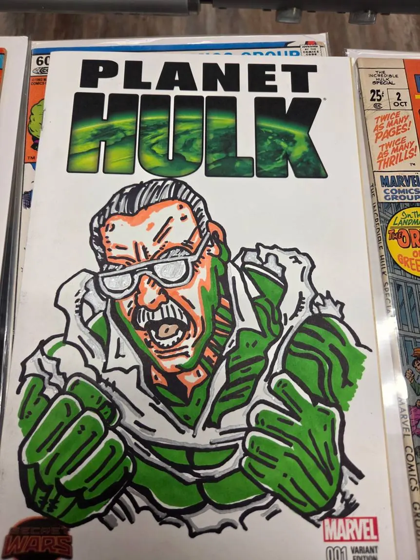 Hand-drawn Planet Hulk sketch cover